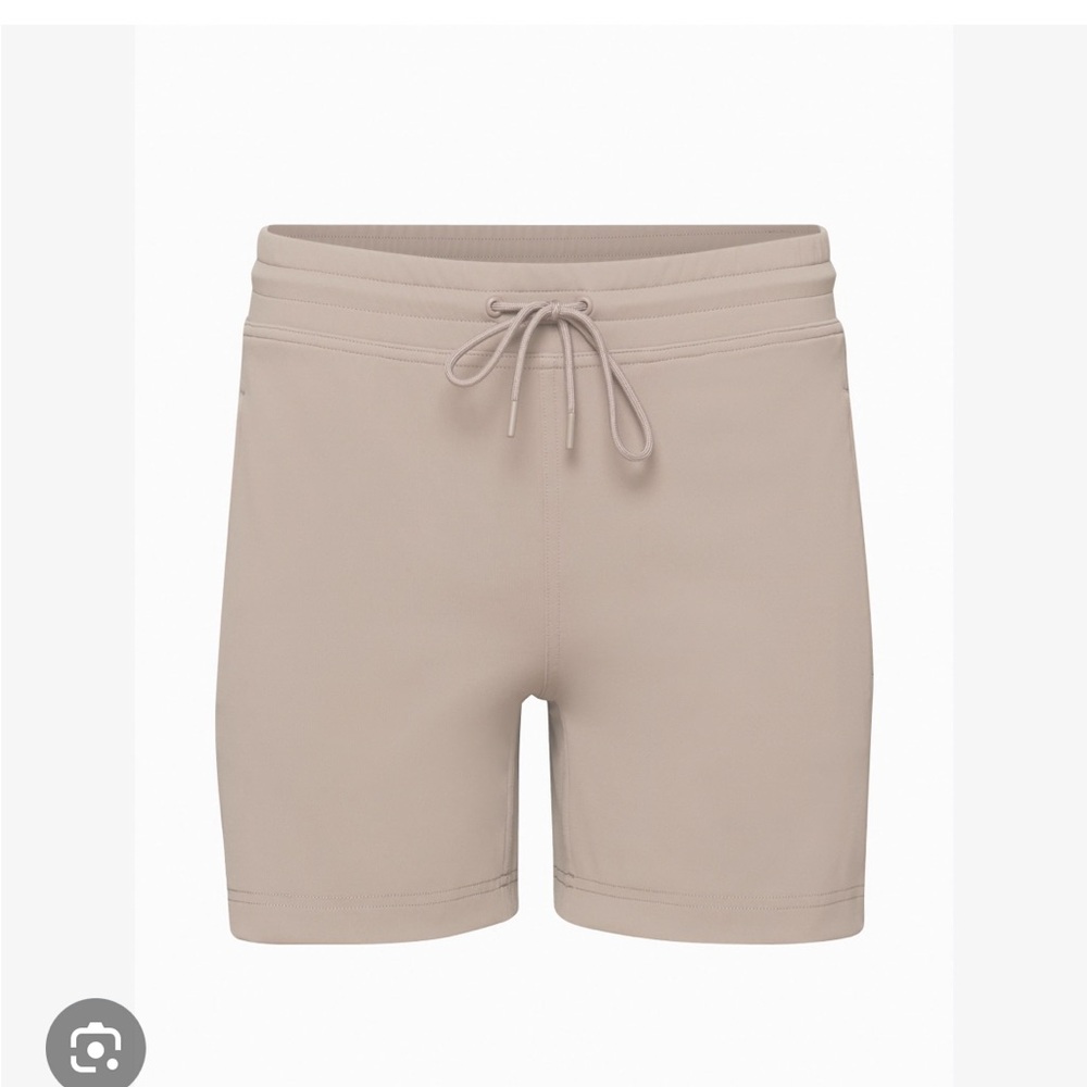 Aritzia Athletic Drawstring Shorts - Taupe